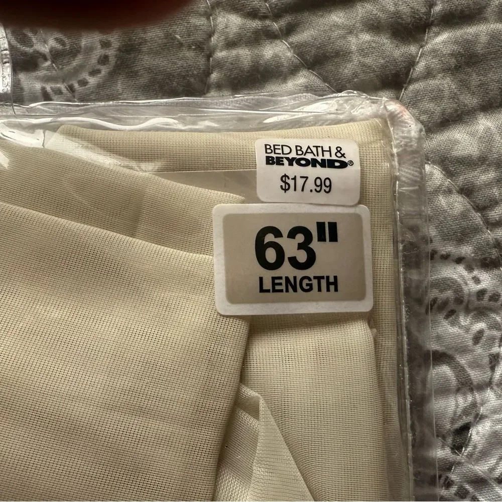 Crushed Voile Sheer Rod Pocket Panels